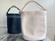 Load image into Gallery viewer, Wabi Sabi Leather Basket - NATURAL VEG TAN