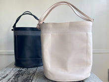 Load image into Gallery viewer, Wabi Sabi Leather Basket - NATURAL VEG TAN