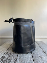 Load image into Gallery viewer, Wabi Sabi Leather Basket - Oxford Black (semi-glossy)