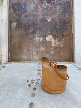 Load image into Gallery viewer, Wabi Sabi Leather Basket - NATURAL VEG TAN