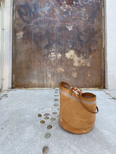 Load image into Gallery viewer, Wabi Sabi Leather Basket - NATURAL VEG TAN