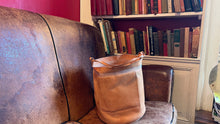 Load image into Gallery viewer, Wabi Sabi Leather Basket - NATURAL VEG TAN