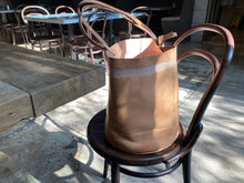 Load image into Gallery viewer, Wabi Sabi Leather Basket - NATURAL VEG TAN
