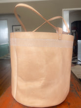 Load image into Gallery viewer, Wabi Sabi Leather Basket - NATURAL VEG TAN
