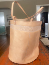 Load image into Gallery viewer, Wabi Sabi Leather Basket - NATURAL VEG TAN
