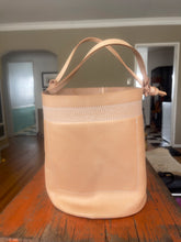 Load image into Gallery viewer, Wabi Sabi Leather Basket - NATURAL VEG TAN
